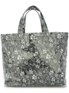 Clane Floral Print Tote - Black