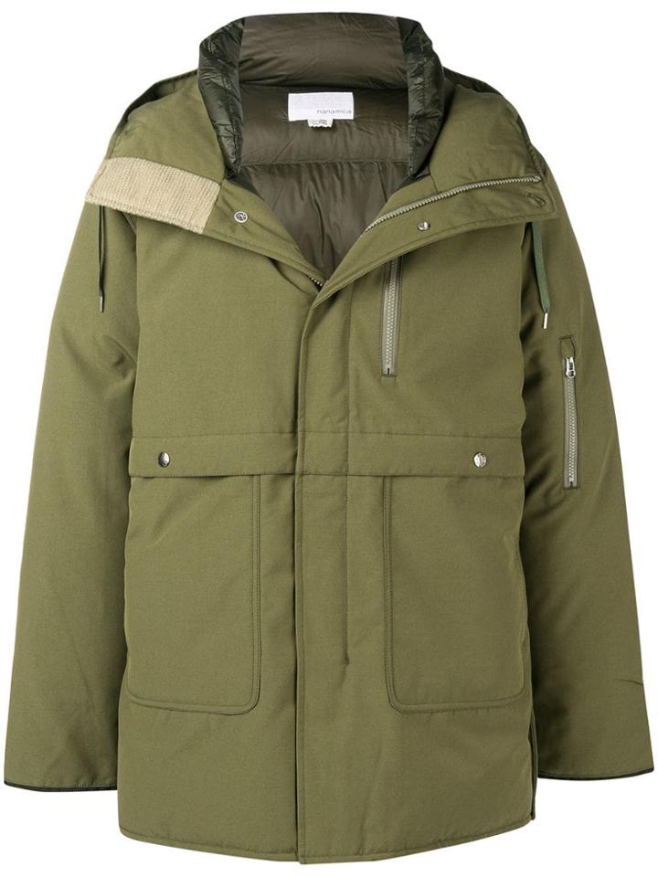 Nanamica Padded Parka Coat - Green