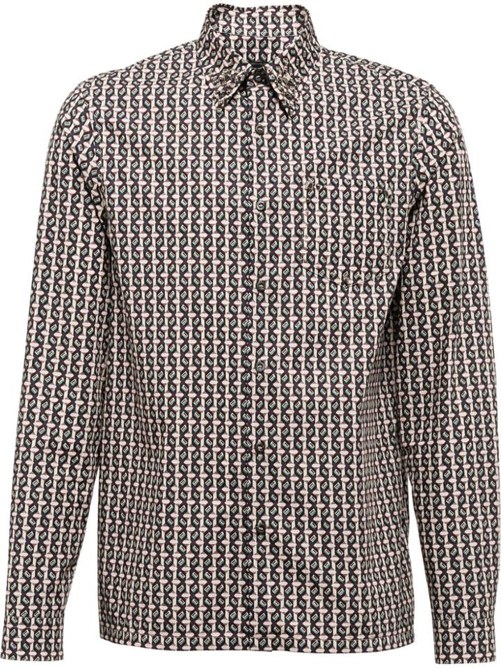Prada Long-sleeved Cotton Shirt - Red