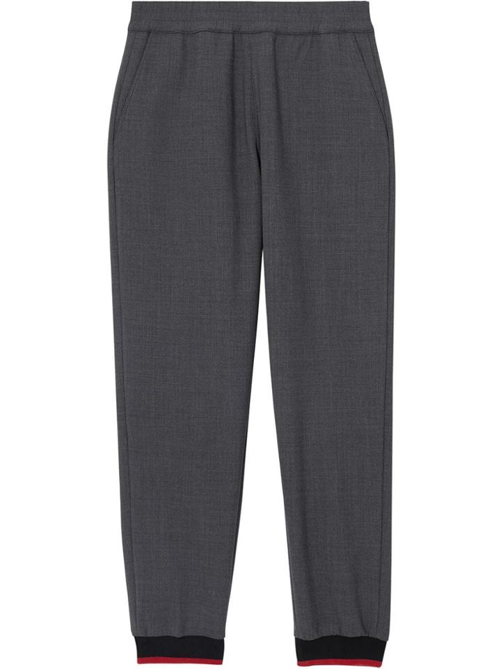 Burberry Rib-knit Cuff Sweatpants - Grey