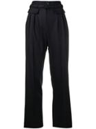A.p.c. High Waist Tailored Trousers - Blue
