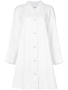 Chanel Vintage A-lined Coat - White