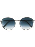 Stella Mccartney Eyewear Tinted Aviator Sunglasses - Metallic