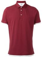 Brunello Cucinelli Classic Polo Shirt, Men's, Size: Medium, Red, Cotton