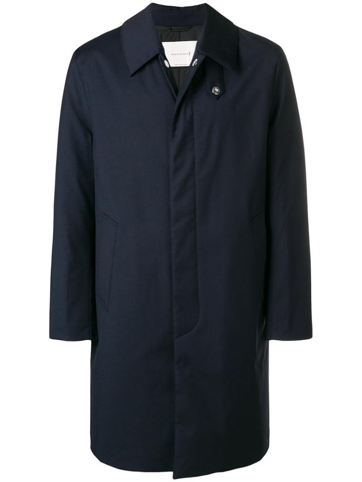 Mackintosh Straight-fit Coat - Blue