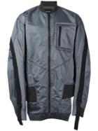 Bmuet(te) Oversized Bomber Jacket, Men's, Size: 46, Grey, Nylon