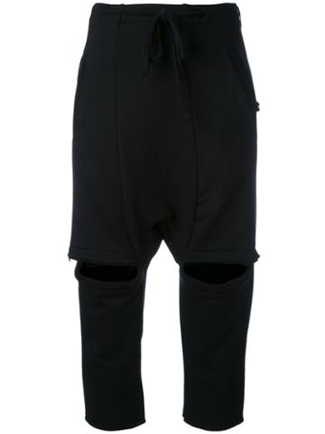 Nelly Johansson - Side Zip Jogger Pants - Women - Cotton/polyester - 2, Black, Cotton/polyester