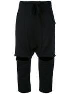 Nelly Johansson - Side Zip Jogger Pants - Women - Cotton/polyester - 2, Black, Cotton/polyester
