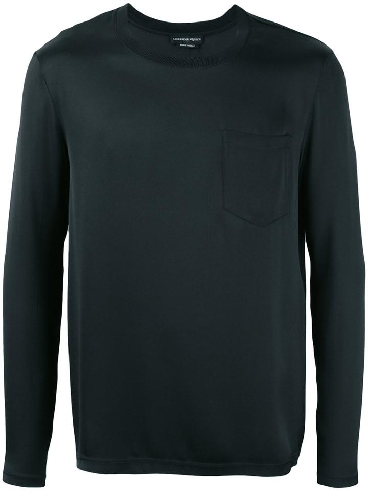 Alexander Mcqueen - Fitted Top - Men - Silk - Xs, Black, Silk