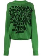 Ottolinger Alphabet Knitted Jumper - Green