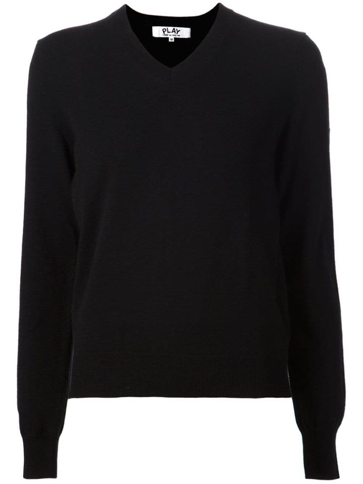 Comme Des Garçons Play Mini Heart Sweater - Black
