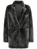 32 Paradis Sprung Frères Single Breasted Coat - Grey