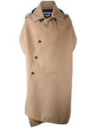 Junya Watanabe Comme Des Garçons Man Single Breasted Coat, Men's, Size: Medium, Nude/neutrals, Nylon/wool