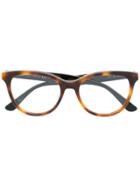 Jimmy Choo Eyewear Round Frame Glasses - Brown