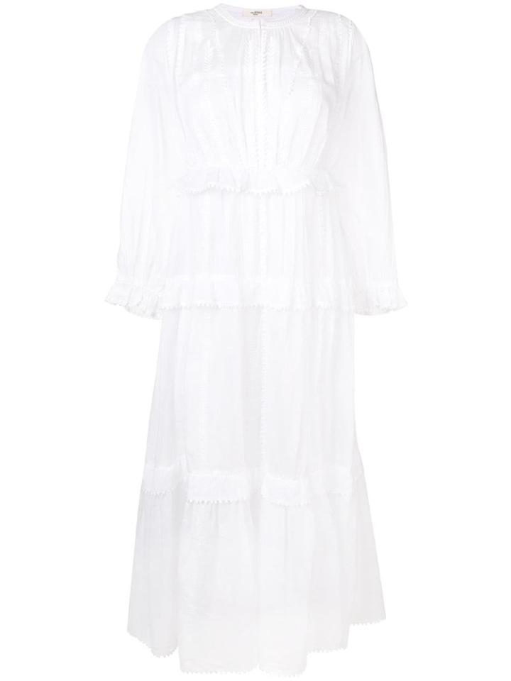 Isabel Marant Étoile Embroidered Style Midi Dress - White