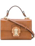 Dolce & Gabbana - Lucia Tote - Women - Calf Leather - One Size, Brown, Calf Leather