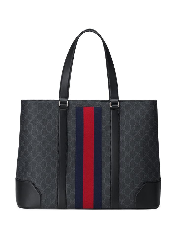 Gucci Gg Supreme Tote - Black