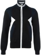 Neil Barrett Colour Block Cardigan, Men's, Size: Xl, Black, Nylon/viscose