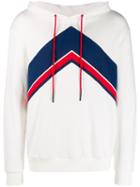 Perfect Moment Chevron Hooded Sweater - White