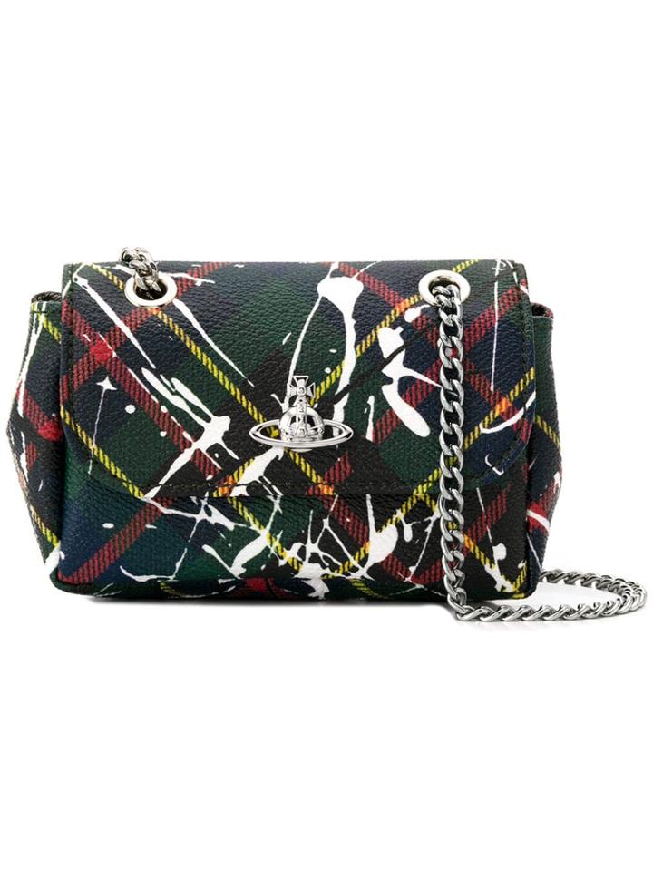 Vivienne Westwood Tartan Clutch Bag - Green