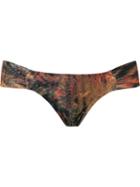 Lygia & Nanny Printed Bikini Bottoms, Women's, Size: 40, Brown, Polyamide/spandex/elastane