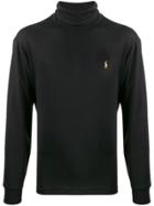 Polo Ralph Lauren Roll Neck Long Sleeve Top - Black