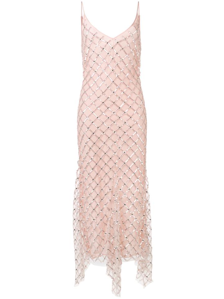 Amen Sequinned Dress - Pink & Purple