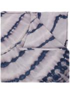 Raquel Allegra Tie-dye Print Scarf, Women's, Blue, Cotton/polyester