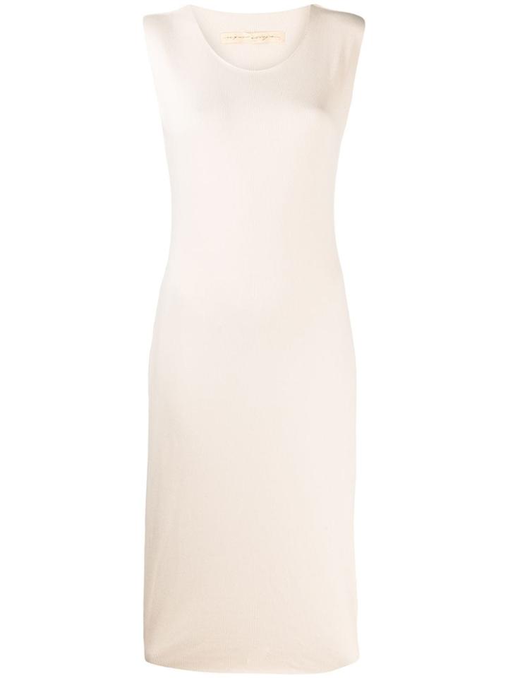 Raquel Allegra Crew-neck Midi Dress - Neutrals