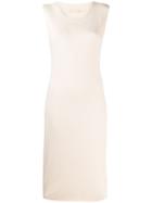 Raquel Allegra Crew-neck Midi Dress - Neutrals