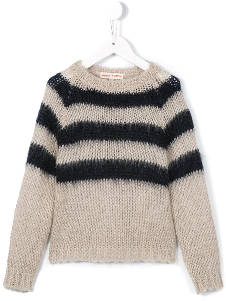 Anne Kurris 'stripy' Jumper, Girl's, Size: 12 Yrs, Nude/neutrals