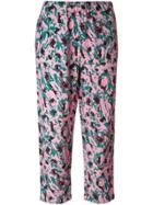 Marni Abstract Printed Cropped Trousers - Pink
