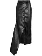 Matériel Asymmetric Midi Skirt - Black