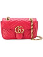 Gucci Gg Marmont Crossbody Bag - Red