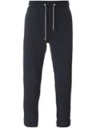 Brunello Cucinelli Drawstring Track Pants, Men's, Size: Small, Blue, Cotton/spandex/elastane