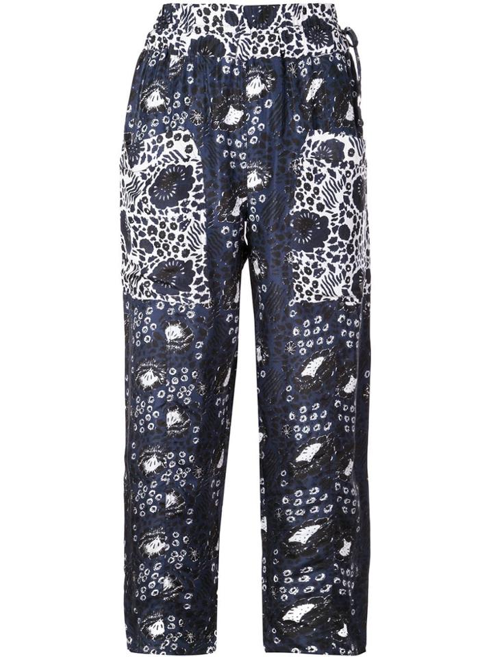 Apiece Apart High-waist Silk Trousers - Blue