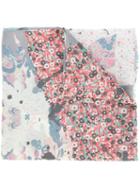 Zadig & Voltaire Maxi Patchwork Scarf, Women's, Grey, Modal