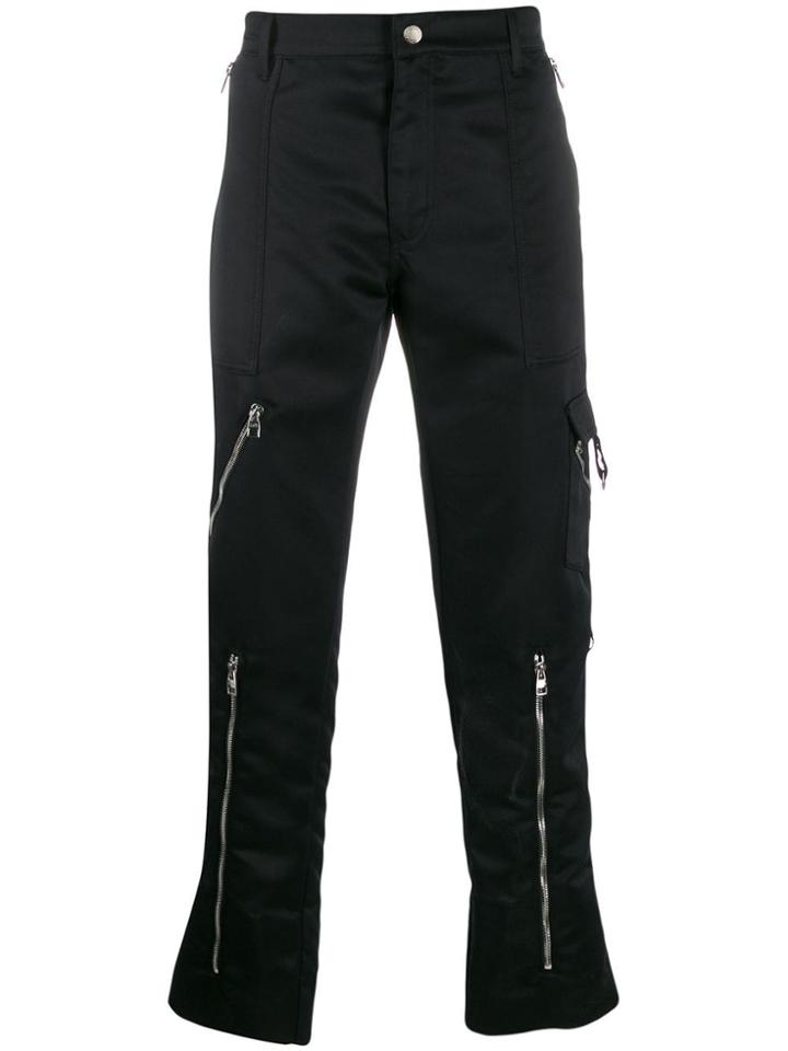 Alexander Mcqueen Multiple Zips Trousers - Black