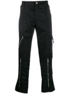 Alexander Mcqueen Multiple Zips Trousers - Black