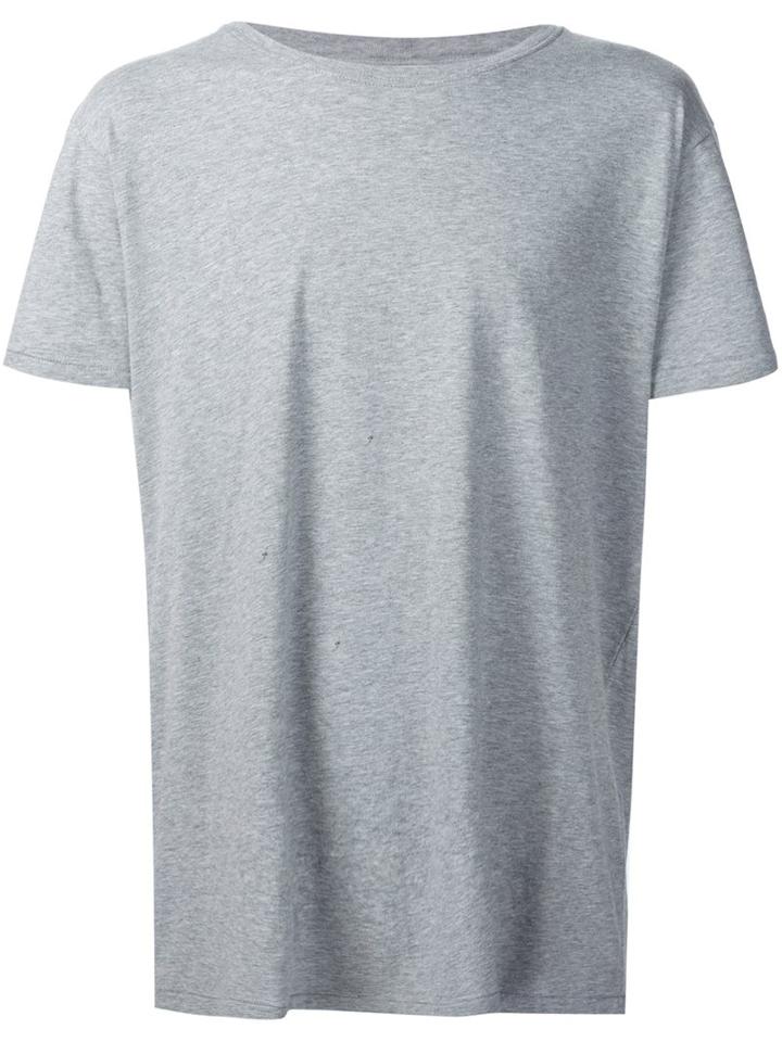 Saint Laurent Classic T-shirt, Men's, Size: Xl, Grey, Cotton