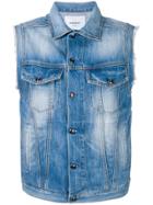 Dondup Classic Denim Vest - Blue