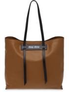 Miu Miu Grace Lux Tote - Brown