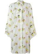 Marco De Vincenzo Floral Print Shirt Dress - Green