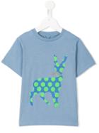 Stella Mccartney Kids Deer Logo Print Chuckle T-shirt, Girl's, Size: 8 Yrs, Blue