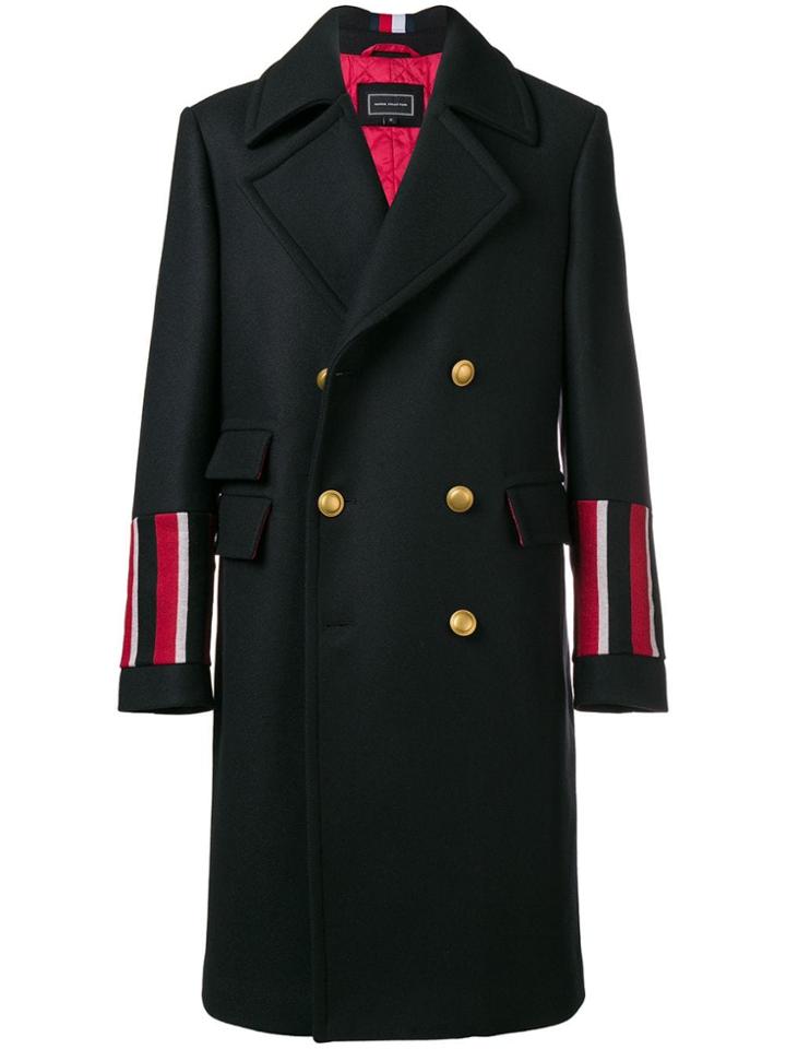 Tommy Hilfiger Double Breasted Coat - Blue