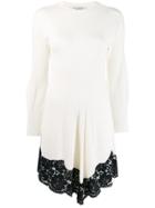 Philosophy Di Lorenzo Serafini Asymmetric Hem Knitted Dress - Neutrals