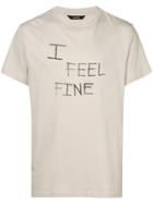 Zadig & Voltaire 'i Feel Fine' Printed T-shirt - Neutrals
