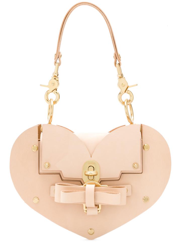 Niels Peeraer Heart Shoulder Bag - Pink & Purple