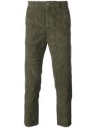 Gucci Creased Corduroy Trousers - Green