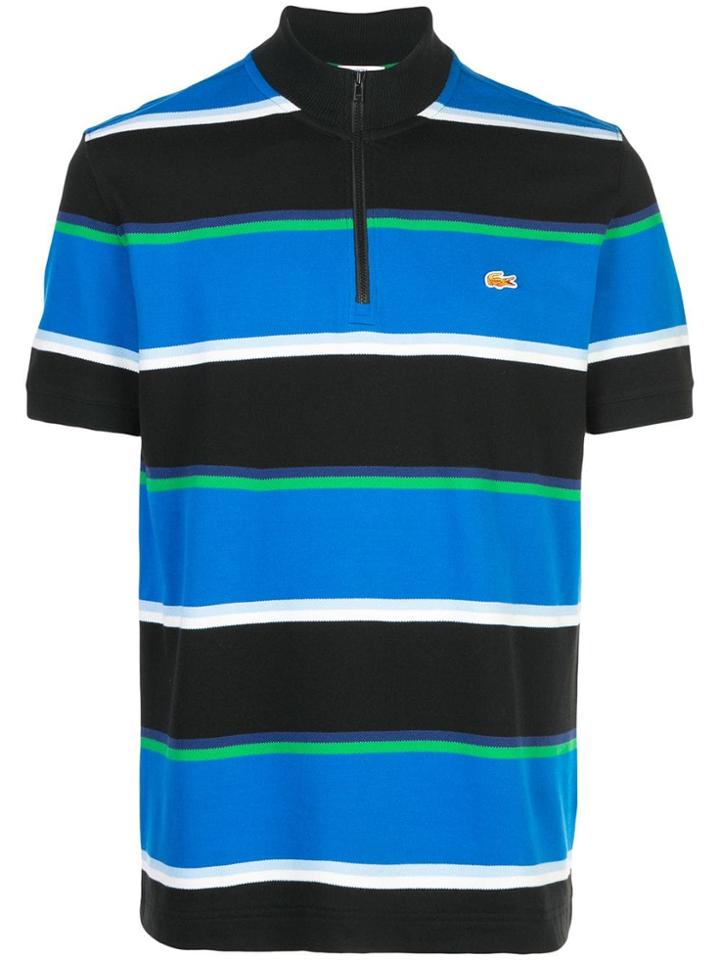 Opening Ceremony X Lacoste Striped Polo Shirt - Blue
